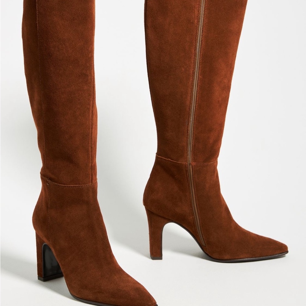 New! Anthropologie tall suede boot.  Size 40